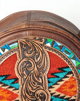ADBG839C American Darling Hand Tooled Saddle Blanket Genuine Leather Women Bag Western Handbag Purse
