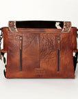 ADBG842B American Darling Hand Tooled Hair On Genuine Leather Women Bag Western Handbag Purse