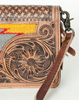 ADBG844B American Darling Hand Tooled Saddle Blanket Genuine Leather Women Bag Western Handbag Purse