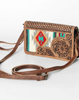 American Darling Cross Body Hand Tooled Saddle Blanket Genuine Leather Western Women Bag Handbag Purse | Crossbody for Cute