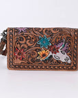 ADBG844J American Darling Hand Tooled Saddle Blanket Genuine Leather Women Bag Western Handbag Purse
