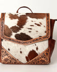 ADBG845B American Darling Hand Tooled Hair On Genuine Leather Women Bag Western Handbag Purse