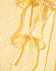 Bow Tie Pleated Tank Top