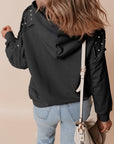 Sofia Stud Raglan Sleeve Hoodie