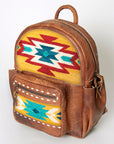 ADBG853B American Darling Saddle Blanket Genuine Leather Women Bag Western Handbag Purse