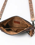 American Darling Cross Body Hand Tooled Hair on-Genuine Leather Western Women Bag Handbag Purse | Crossbody for Cute