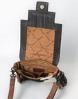ADBG856A American Darling Hand Tooled Hair On Genuine Leather Women Bag Western Handbag Purse