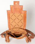 American Darling Cross Body Hand Tooled Saddle Blanket Hair On Genuine Leather Western Women Bag Handbag Purse Crossbody Cute