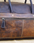 15”W x 10”H x 8”D Leather Duffle Bag 15 Inches