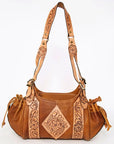 American Darling Hobo Hand Tooled Hair On Genuine Leather women bag western handbag purse