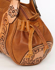 American Darling Hobo Hand Tooled Hair On Genuine Leather women bag western handbag purse