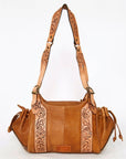 American Darling Hobo Hand Tooled Hair On Genuine Leather women bag western handbag purse