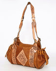 American Darling Hobo Hand Tooled Hair On Genuine Leather women bag western handbag purse