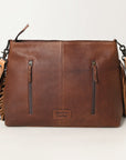American Darling ADBGZ622 Messenger Hand Tooled Hair-On Genuine Leather Women Bag Western Handbag Purse