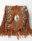 American Darling Large Crossbody Hair On Genuine Leather Women Bag Western Handbag Purse