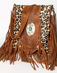 American Darling Large Crossbody Hair On Genuine Leather Women Bag Western Handbag Purse