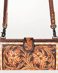ADBG832B American Darling Hand Tooled Genuine Leather Women Bag Western Handbag Purse