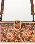 American Darling Small Crossbody Hand Tooled Genuine Leather Western Women Bag Handbag Purse |