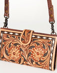 American Darling Small Crossbody Hand Tooled Genuine Leather Western Women Bag Handbag Purse |