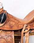 Western Horse Wade Buckstitch Saddle American Leather Trail Barrel Racing Hilason Antique Tan