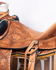 Western Horse Wade Buckstitch Saddle American Leather Trail Barrel Racing Hilason Antique Tan