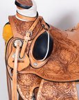 Western Horse Wade Buckstitch Saddle American Leather Trail Barrel Racing Hilason Antique Tan