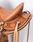 Western Horse Wade Buckstitch Saddle American Leather Trail Barrel Racing Hilason Antique Tan