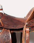 Western Horse Wade Saddle American Leather Trail Barrel Racing Hilason Antique Brown