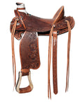 Western Horse Wade Saddle American Leather Trail Barrel Racing Hilason Antique Brown