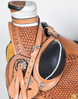 Western Horse Saddle American Leather Wade Ranch Roping Light Antique Tan Hilason