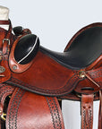 Western Horse Wade Saddle American Leather Ranch Roping Dark Brown Hilason