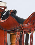 Western Horse Wade Saddle American Leather Ranch Roping Dark Brown Hilason