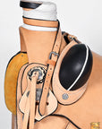 Western Horse Saddle American Leather Wade Ranch Roping Tan Hilason