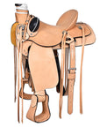 Western Horse Saddle American Leather Wade Ranch Roping Tan Hilason