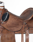 Western Horse Saddle American Leather Wade Ranch Roping Dark Brown Hilason