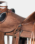 Western Horse Saddle American Leather Wade Ranch Roping Dark Brown Hilason