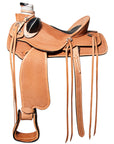 Western Horse Saddle American Leather Wade Ranch Roping Basketweave Tan Hilason