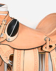 Western Horse Saddle American Leather Wade Ranch Roping Tan Hilason