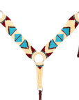 Hilason Horse 100% Wool Breast Collar Woven Off White