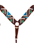 Hilason Horse 100% Wool Breast Collar Woven Off White