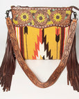 American Darling Signature Crossbody Hand Tooled Saddle Blanket Genuine Leather women bag western handbag purse