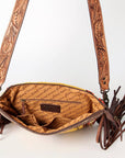 American Darling Signature Crossbody Hand Tooled Saddle Blanket Genuine Leather women bag western handbag purse