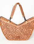 ADBG831A American Darling Hand Tooled Genuine Leather Women Bag Western Handbag Purse
