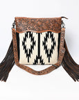 ADBG861B American Darling Hand Tooled Saddle Blanket Genuine Leather Women Bag Western Handbag Purse