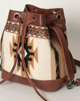 ADBG862D American Darling Hand Tooled Saddle Blanket Genuine Leather Women Bag Western Handbag Purse