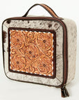 American Darling ADBGA225A Jewelry Case Hand Tooled Hair On Genuine Leather Women Bag Western Handbag Purse