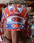 Hilason Horse Fly Sheet Uv Protect Mesh Bug Mosquito Summer Red Aztec