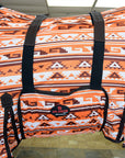 Hilason Horse Fly Sheet Uv Protect Mesh Bug Mosquito Summer Orange Aztec