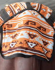 Hilason Horse Fly Sheet Uv Protect Mesh Bug Mosquito Summer Orange Aztec