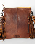 American Darling ADBGS192U Messenger Hair On Genuine Leather Women Bag Western Handbag Purse